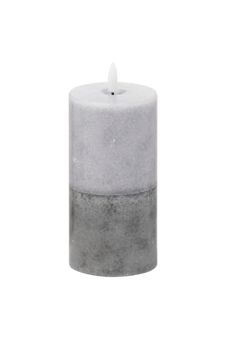 Luxe Collection Dipped Natural Glow Electric Candle - Gray - 10cm x 7cm x 7cm - Gray