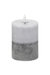 Luxe Collection Dipped Natural Glow Electric Candle - Gray - 10cm x 7cm x 7cm