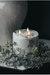 Luxe Collection Marble Effect 3 Wick Electric Candle - White/Black - 15cm x 15cm x 15cm