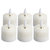 Luxe Collection Natural Glow Led Tealight Candles - Pack Of 6 - One Size - Cream