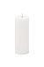 Luxe Collection Ribbed Natural Glow Electric Candle - White - 20 cm x 7 cm x 7 cm