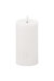 Luxe Collection Ribbed Natural Glow Electric Candle - White - 23cm x 9cm x 9cm - White