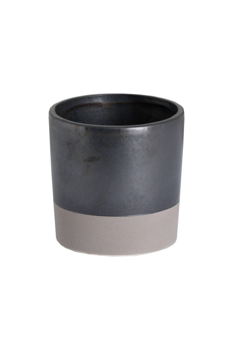 Metallic Ceramic Planter - L