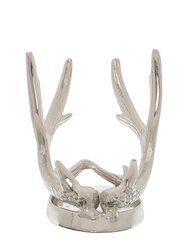 Reindeer Antlers Christmas Bottle Holder - Silver