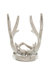 Reindeer Antlers Christmas Bottle Holder - Silver