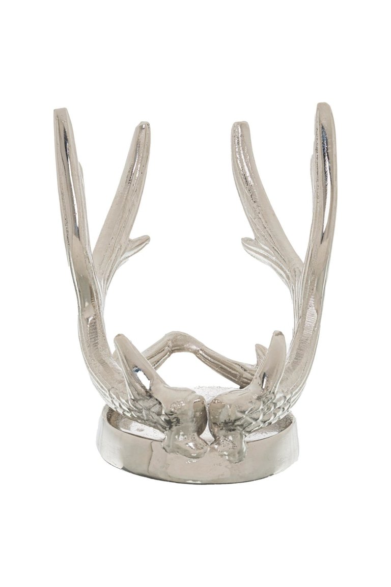 Reindeer Antlers Christmas Bottle Holder - Silver