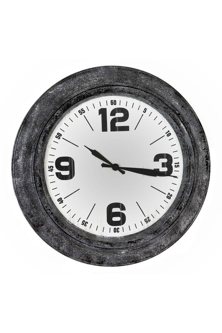 Roco Wall Clock - Silver