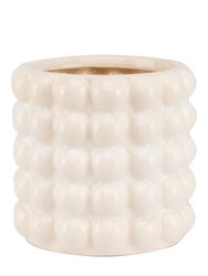 Seville Collection Bubble Planter - Cream (15cm x 16cm x 16cm) - Cream