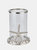 Silver Starfish Candle Lantern - 33cm x 26cm x 26cm - Silver