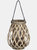 Wicker Bulbous Lantern (S) - Brown