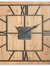 Williston Square Wall Clock - Brown/Black - 90cm x 5cm x 90cm - Brown/Black