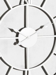 Williston Wall Clock - Silver/Gray - 60cm x 5cm x 60cm