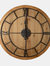 Williston Wooden Wall Clock - Brown/Black - 60cm x 5cm x 60cm - Brown/Black