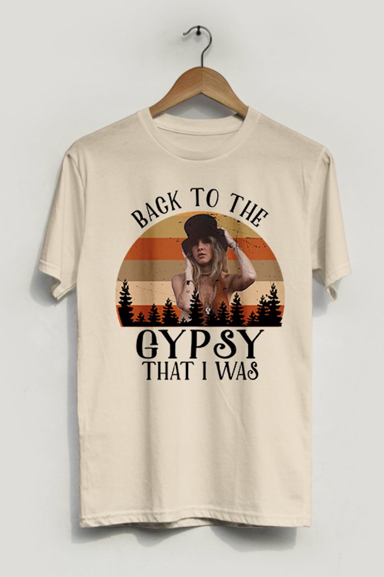 Back To The Gypsy That I Was T-Shirt - Natural