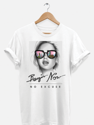 Begin Now No Excuse T-Shirt - White
