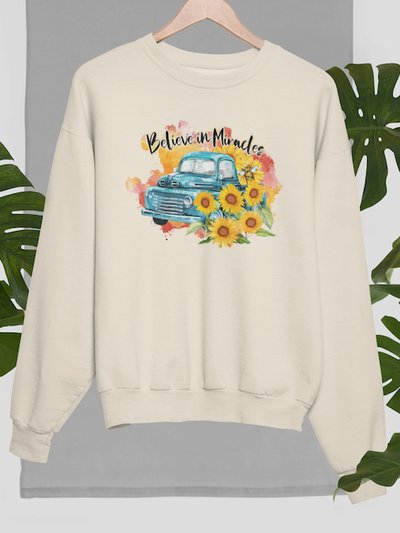 Hipsters Remedy Believe In Miracles Sunflower Sweatshirt product