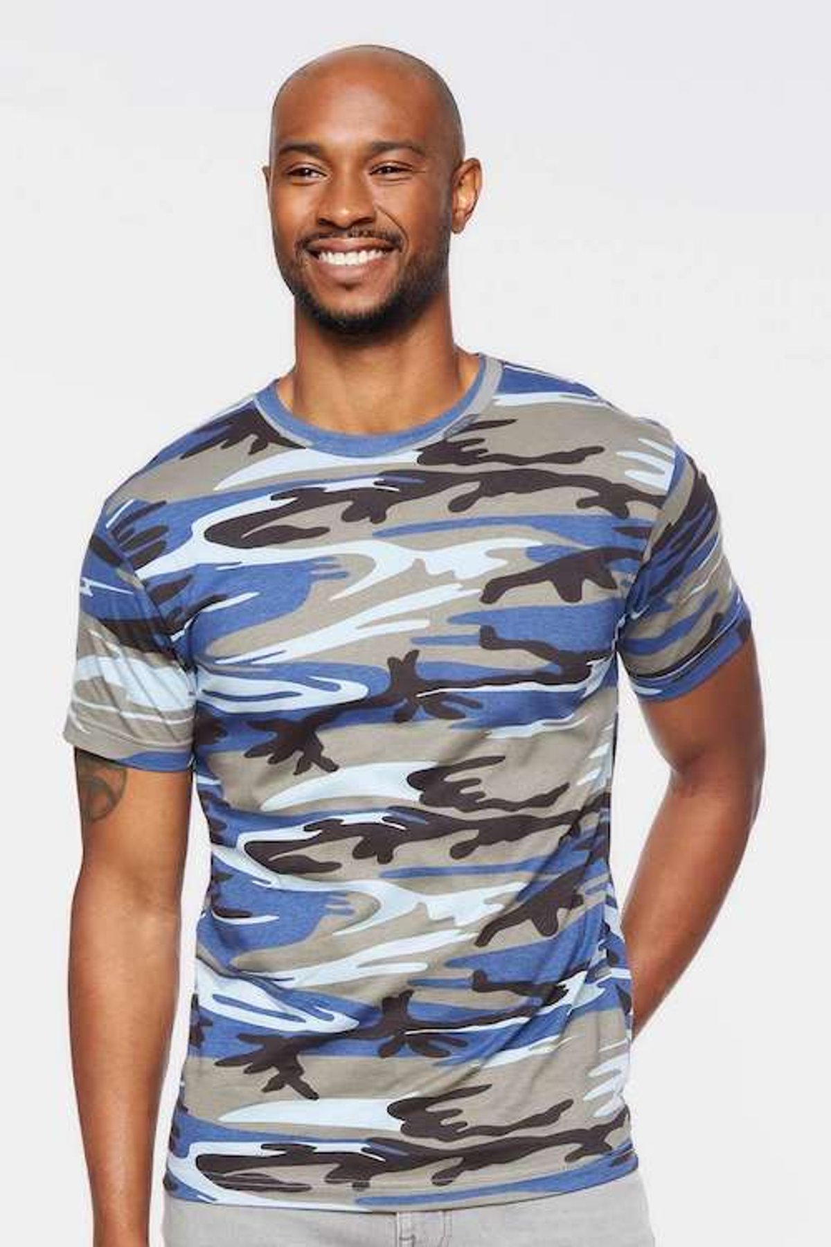 Hipsters Remedy Blue Woodward Camo T-Shirt Blue Woodward / XL