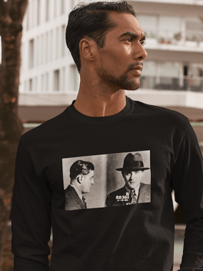 Hipsters Remedy Bugsy Siegal Mugshot Long Sleeve T Shirt product