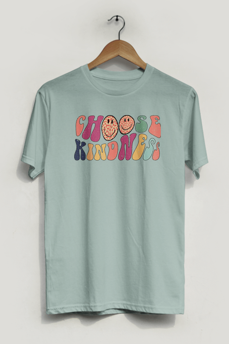 Choose Kindness T-Shirt - Dusty Blue