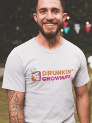 Drunkin Grownups T-shirt - White