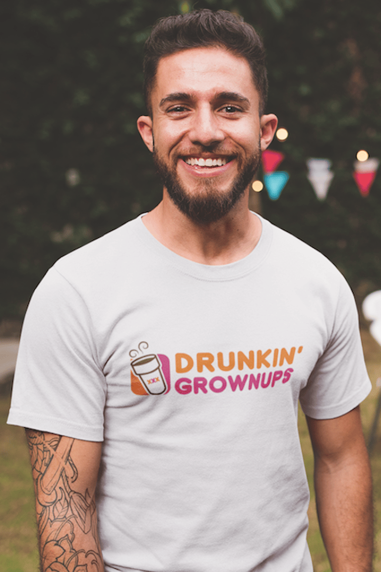 Drunkin Grownups T-shirt - White