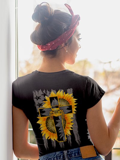 Hipsters Remedy Exotic Sunflower Jeep T-Shirt product