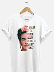 Frida Kahlo Quote T-shirt - White