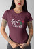 Girl Power Rock Style T-shirt - Maroon