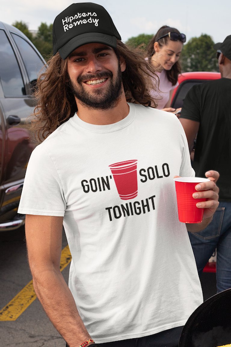 Goin' Solo Tonight T-Shirt - White