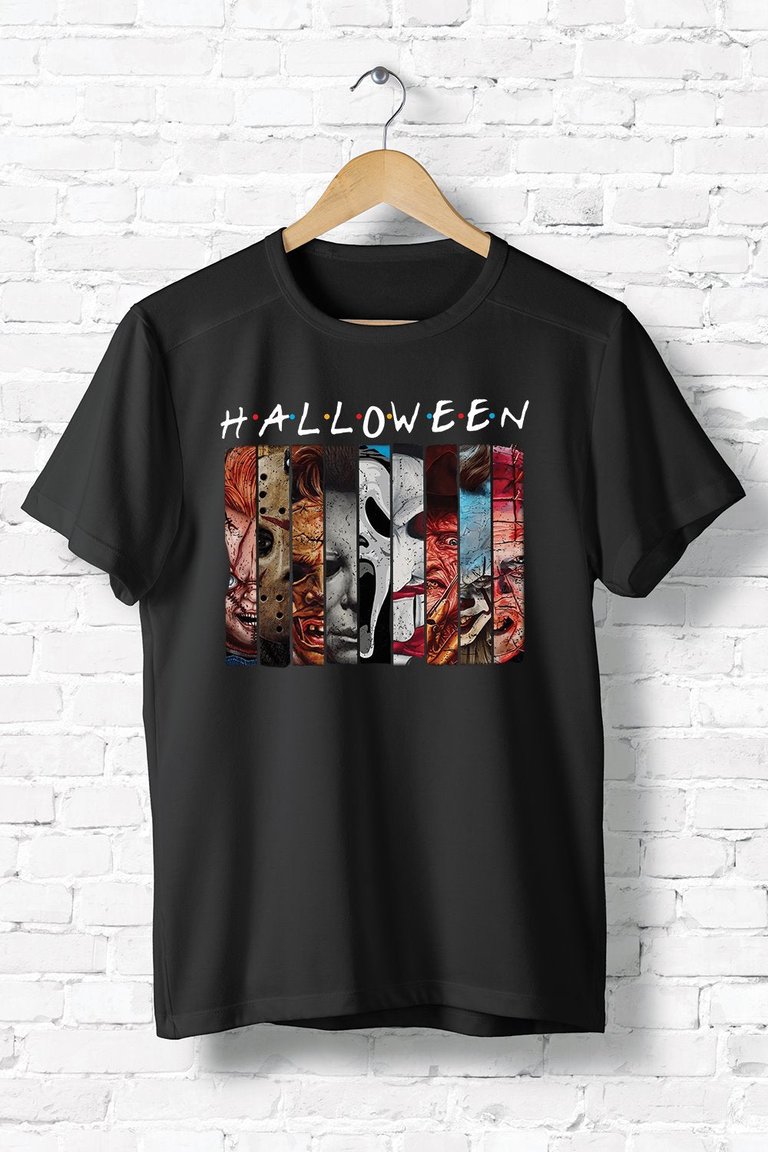 Halloween Villains T-Shirt - Black