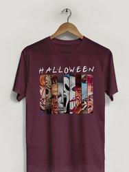 Halloween Villains T-Shirt - Maroon