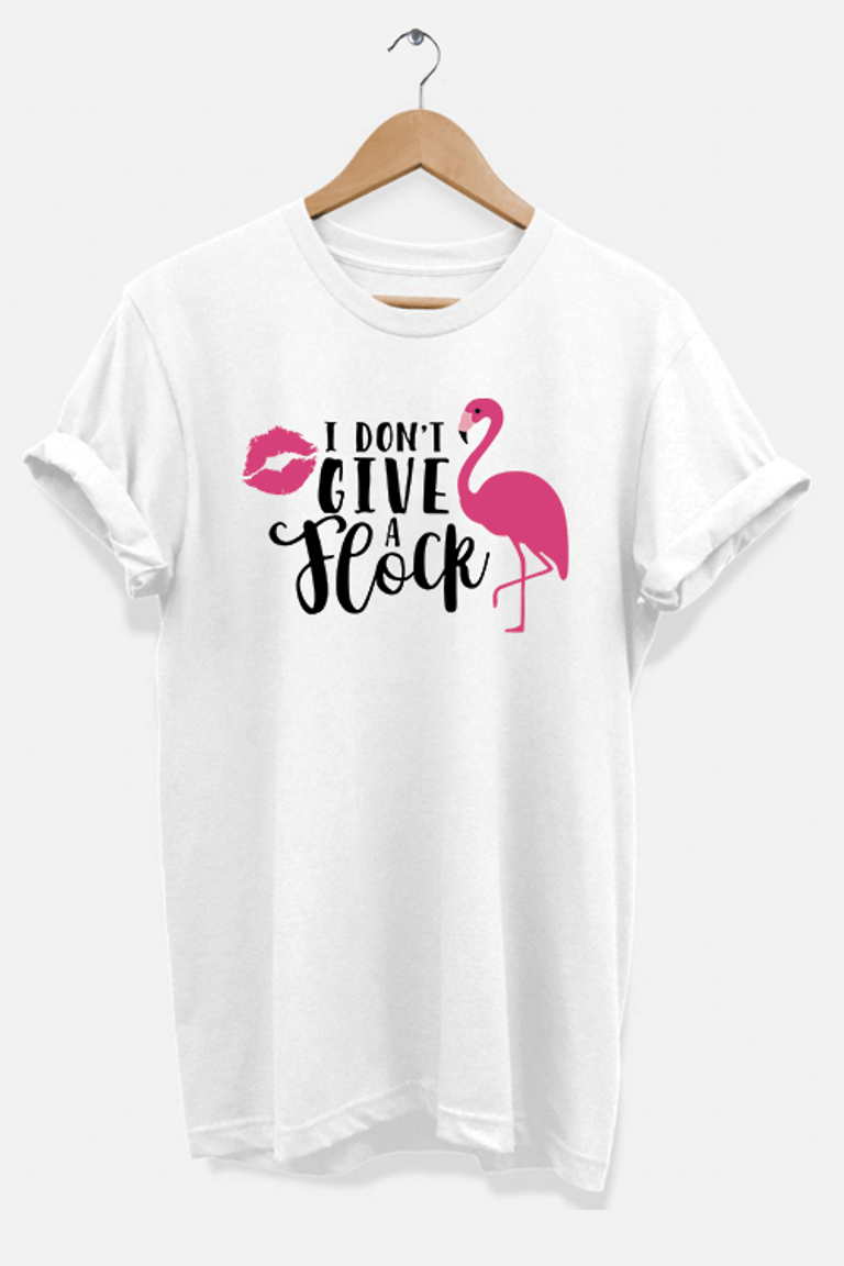 I Don't Give A Flock T-Shirt - White