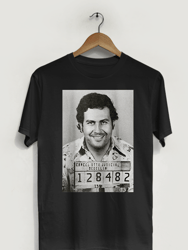 Pablo Escobar Mugshot T-Shirt - Black