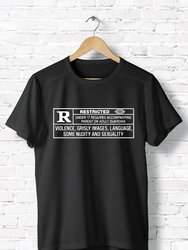 Rated R Restricted T-Shirt - Black