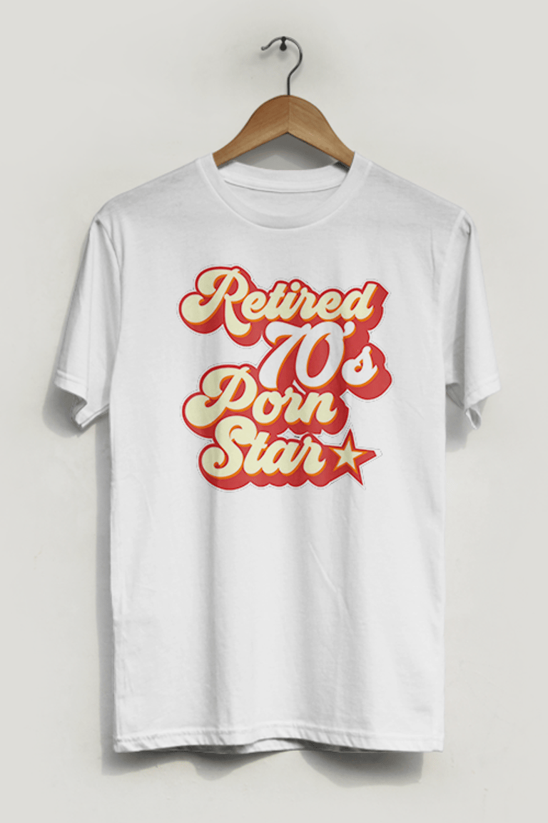 Retired 70's Pornstar Retro T-Shirt - White