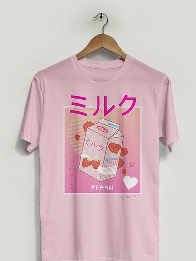 Hipsters Remedy Retro 90's Japanese Kawaii Strawberry Milk Tee product