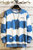 Tie Dye Striped Fashion Sweatshirt - Blue