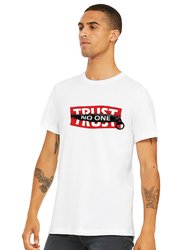 Trust No One T-Shirt - White/Black