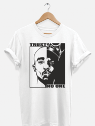 Trust No One T-Shirt - White - White