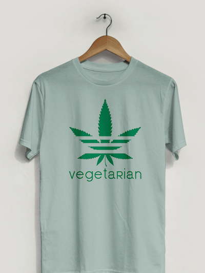 Hipsters Remedy Vegetarian Weed Leaf Tee product