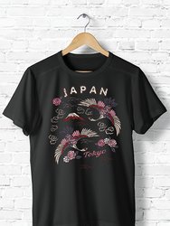 Vintage Boho Tokyo Japan T-Shirt - Black
