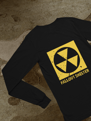 Vintage Fallout Shelter Long Sleeve - Black