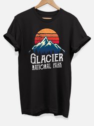 Vintage Glacier National Park T-Shirt - Black
