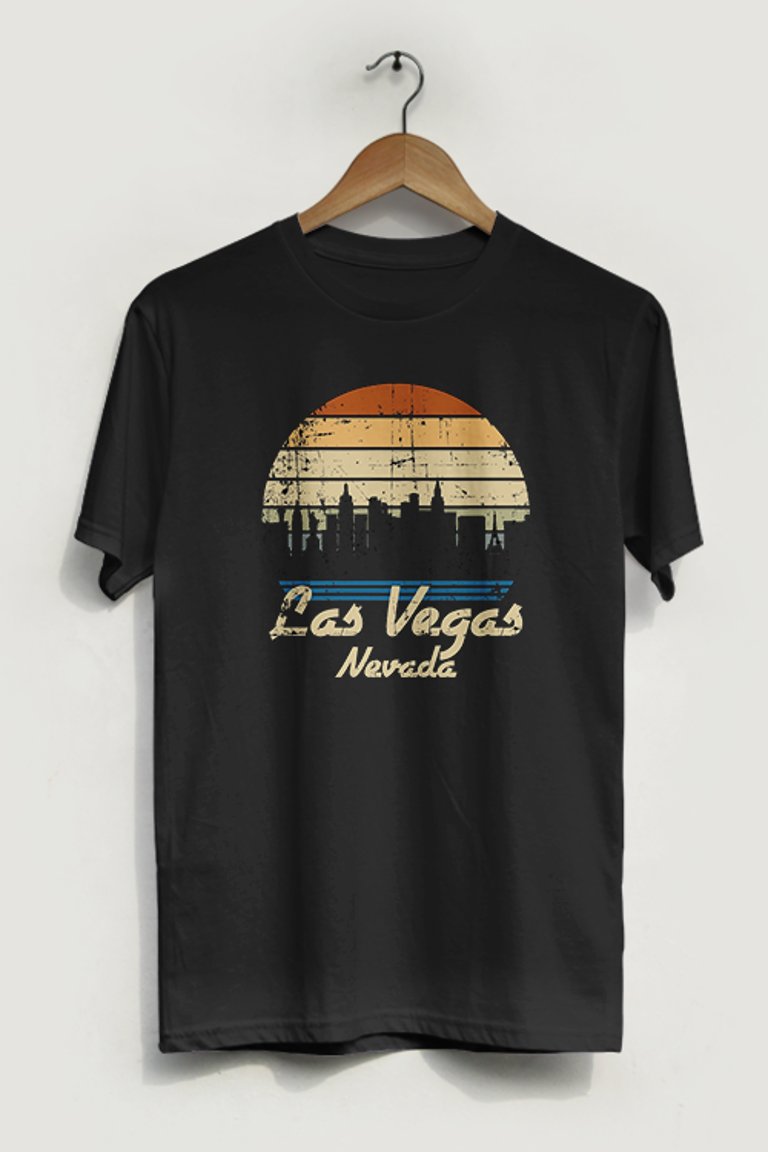 Vintage Las Vegas T-Shirt - Black