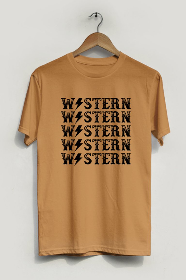Vintage Western T-Shirt - Toast