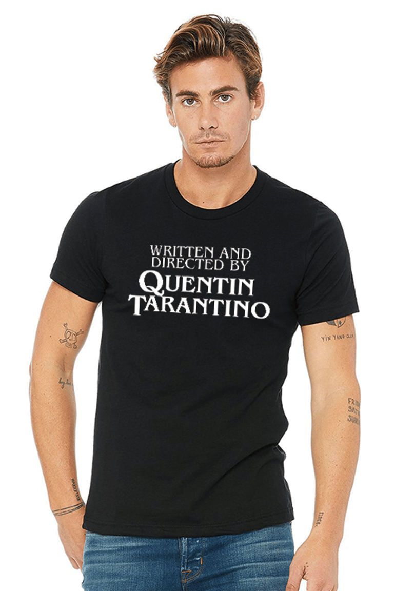 Written And Directed By Quentin Tarantino T-Shirt - Black