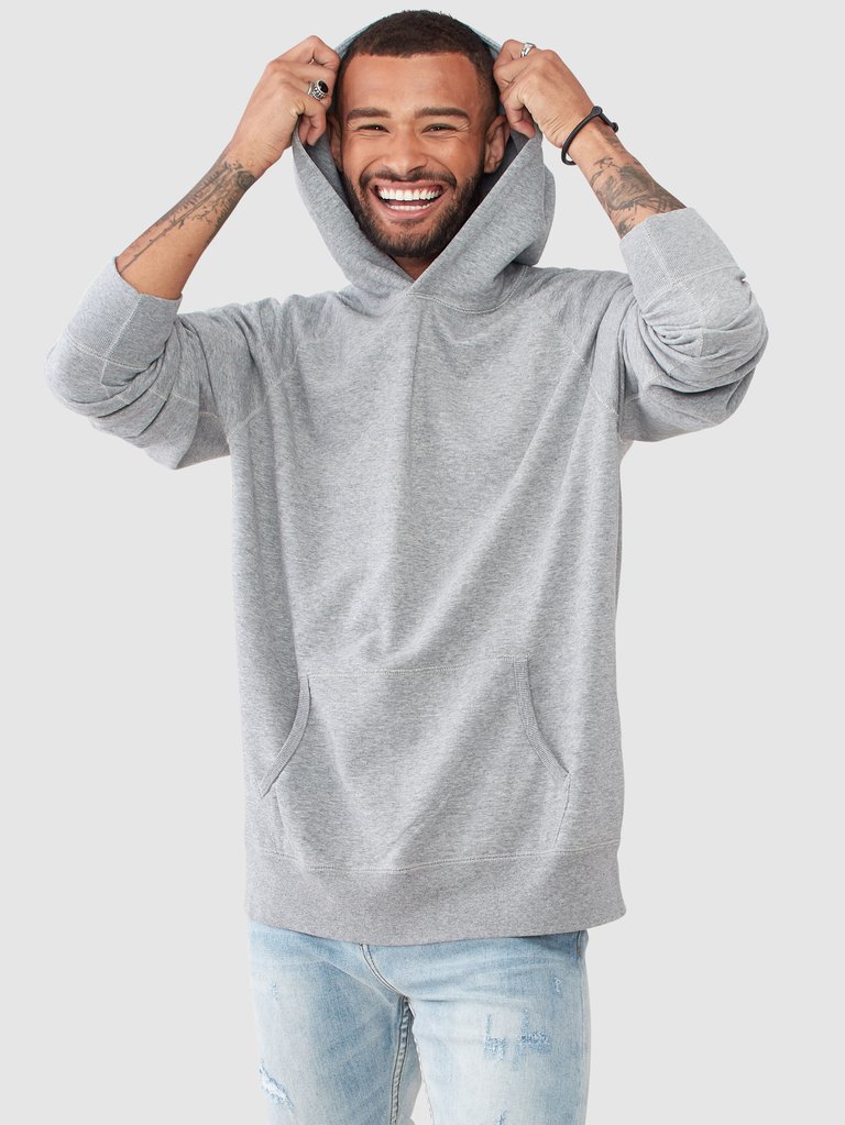 French Terry Hoodie - Heather Grey