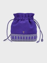 Lavinia Bucket Bag - Lavender Suede