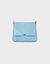 Mini Mare Shoulder Bag - Croco Effect Tranquil Blue