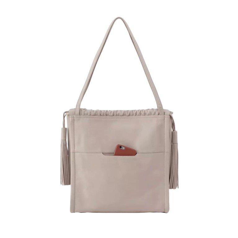 Darling Tote In Warm Grey